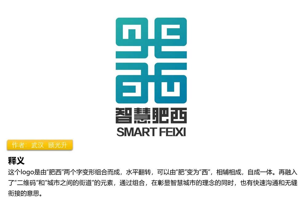 智慧肥西logo征集入围作品公示