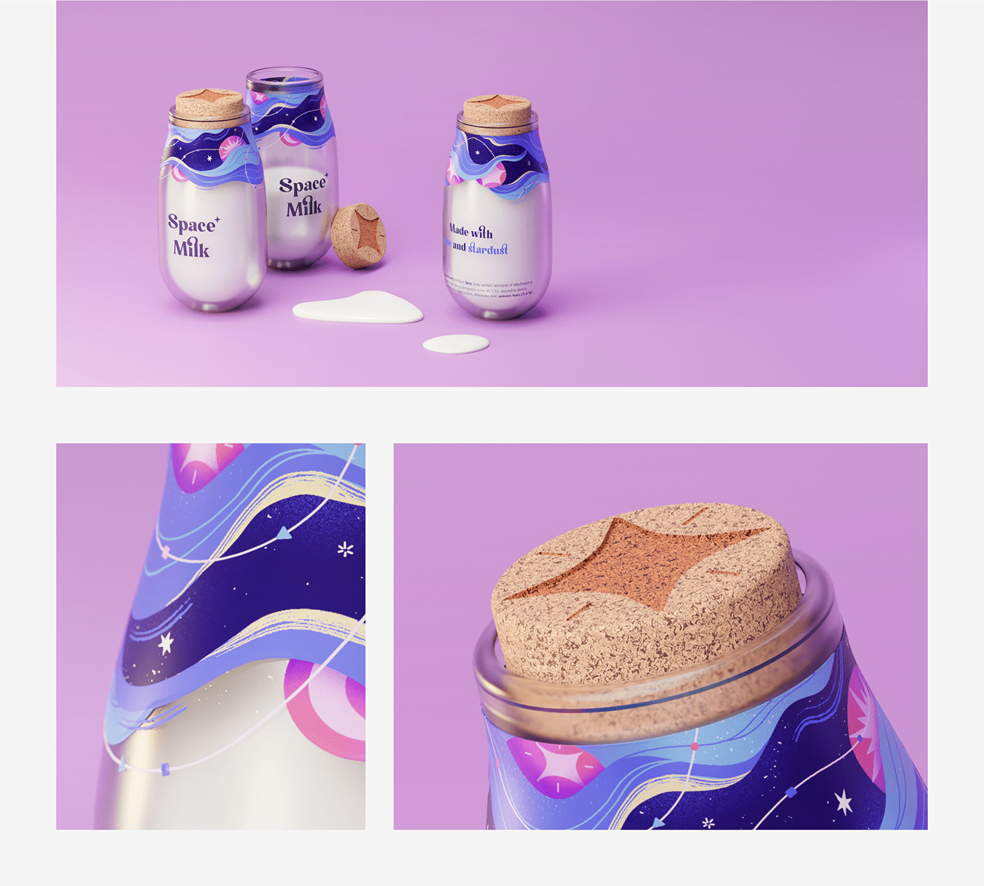 Space Milk牛奶概念品牌<a href=http://www.ccdol.com/sheji/baozhuang/ target=_blank class=infotextkey>包装</a><a href=http://www.ccdol.com/ target=_blank class=infotextkey>设计</a>