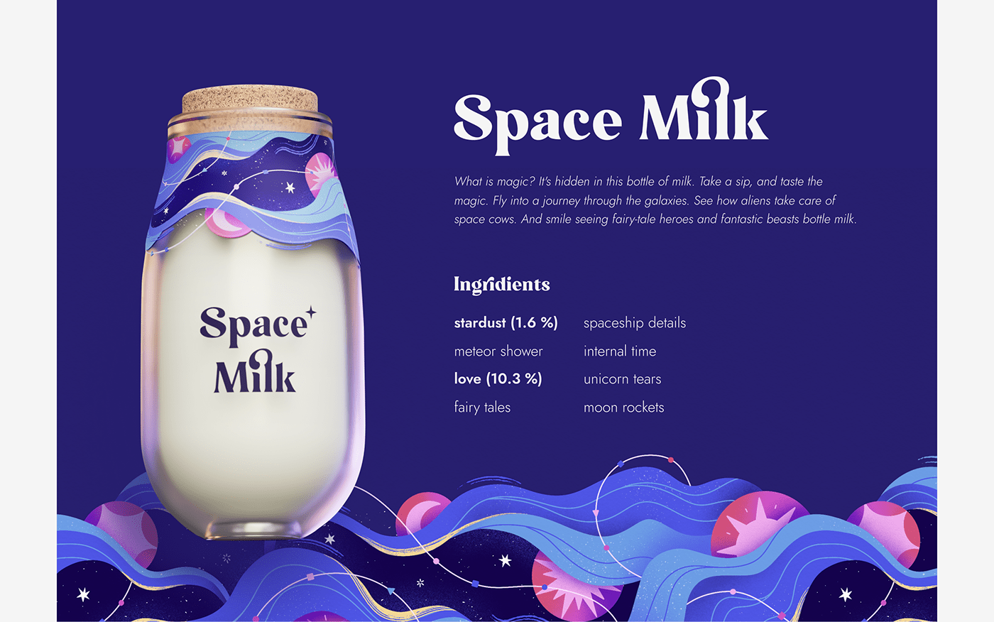 Space Milk牛奶概念品牌<a href=http://www.ccdol.com/sheji/baozhuang/ target=_blank class=infotextkey>包装</a><a href=http://www.ccdol.com/ target=_blank class=infotextkey>设计</a>