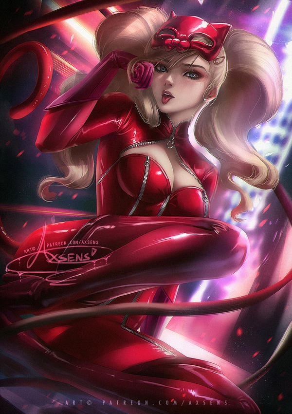 插画师axsens少女人物插画作品欣赏