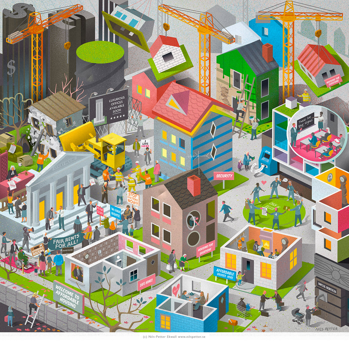Nils-Petter Ekwall城市<a href=http://www.ccdol.com/sheji/chahua/ target=_blank class=infotextkey>插画</a><a href=http://www.ccdol.com/ target=_blank class=infotextkey>设计</a>作品欣赏
