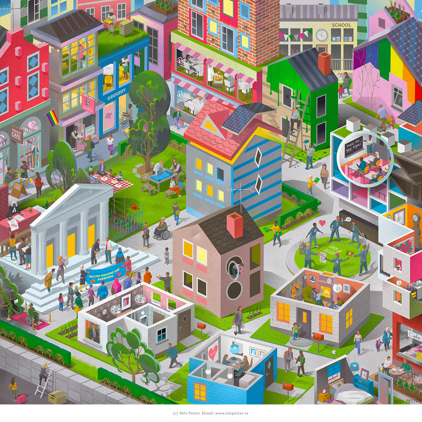 Nils-Petter Ekwall城市<a href=http://www.ccdol.com/sheji/chahua/ target=_blank class=infotextkey>插画</a><a href=http://www.ccdol.com/ target=_blank class=infotextkey>设计</a>作品欣赏