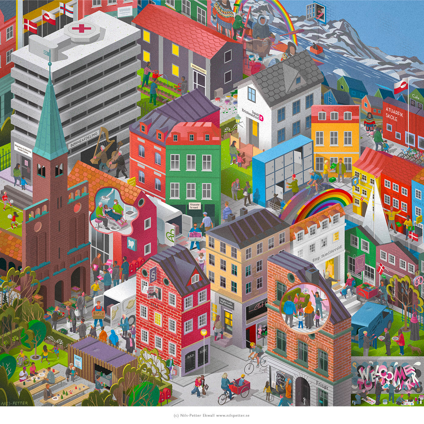 Nils-Petter Ekwall城市<a href=http://www.ccdol.com/sheji/chahua/ target=_blank class=infotextkey>插画</a><a href=http://www.ccdol.com/ target=_blank class=infotextkey>设计</a>作品欣赏