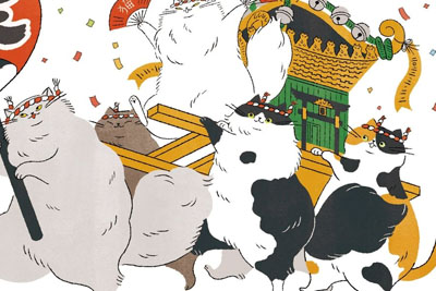 日本插画师 Kawamu 的猫咪日常