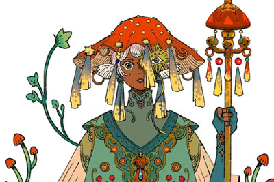 插画师 Ibon Adarne 的奇幻人物插画