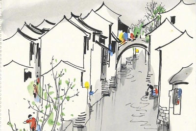 吴冠中画作欣赏