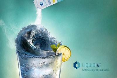 Liquid IV平面广告设计：从你的水中获得更多