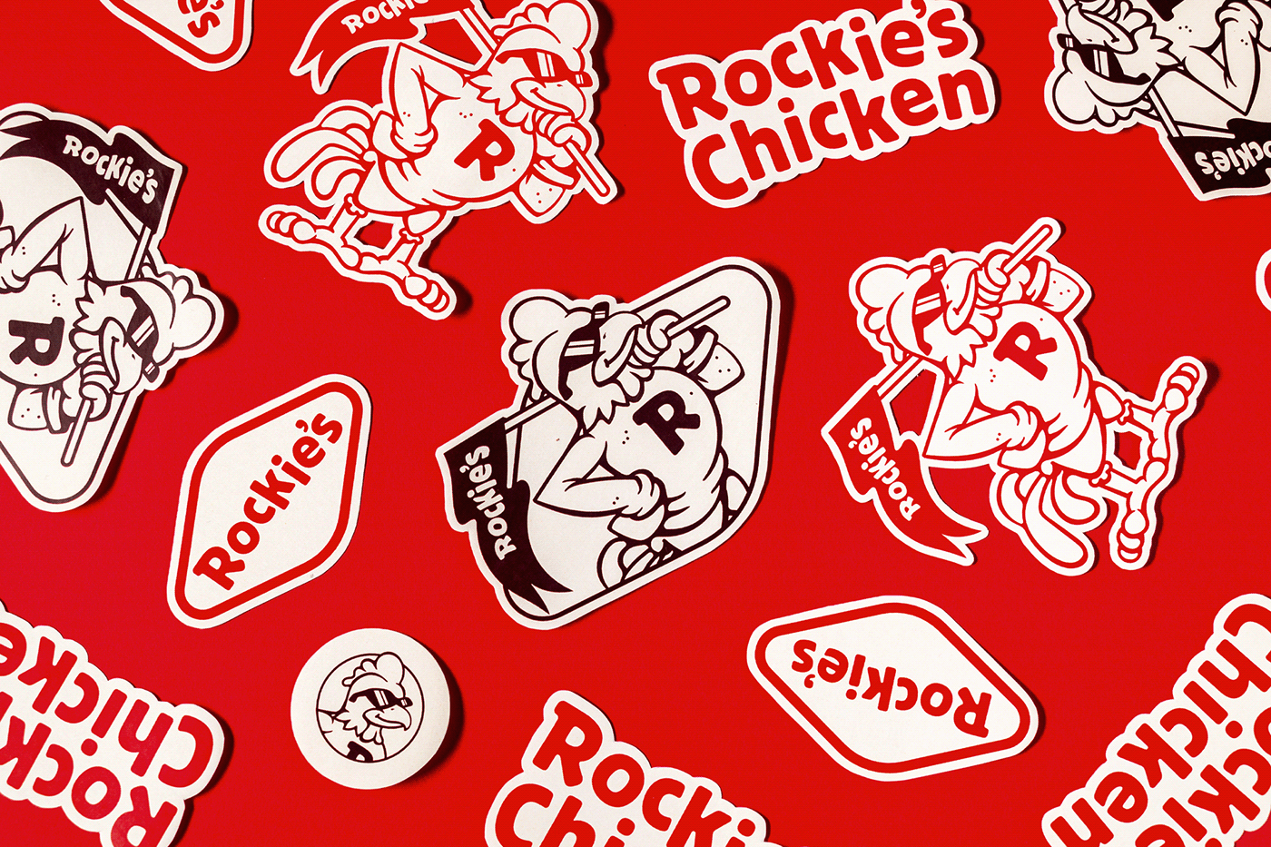 Rockie's Chicken快餐品牌VI<a href=http://www.ccdol.com/ target=_blank class=infotextkey>设计</a>