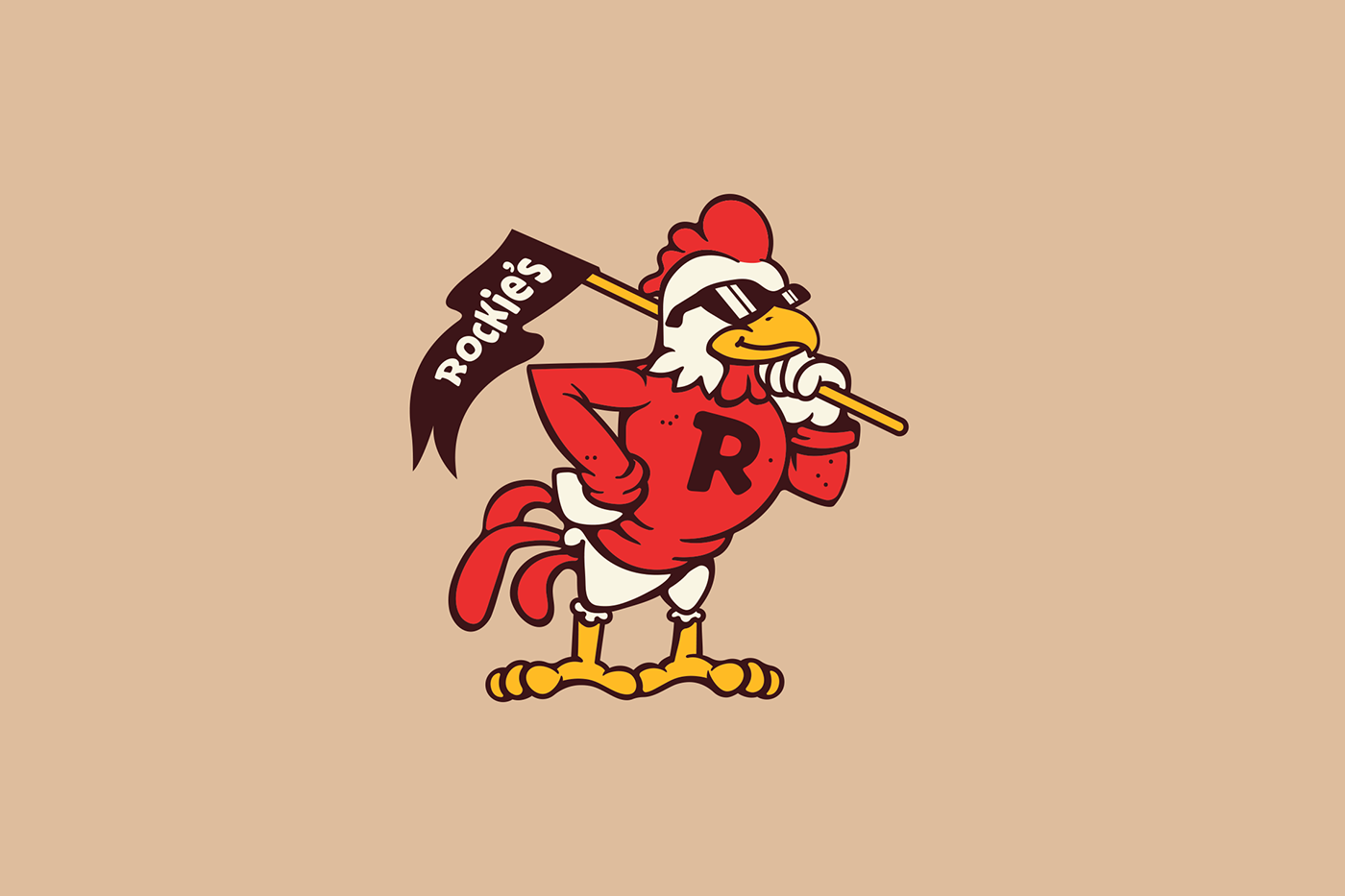 Rockie's Chicken快餐品牌VI<a href=http://www.ccdol.com/ target=_blank class=infotextkey>设计</a>