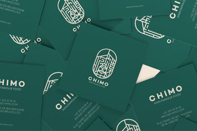 比利时布鲁塞尔西安CHIMO餐厅品牌视觉设计 