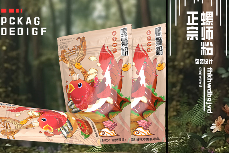 传统饮食风味 螺狮粉包装设计